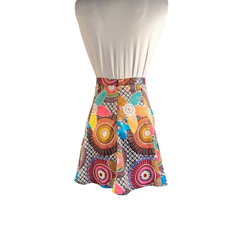 JNTWorld Sundance Retro Floral Design Skirt Women Size Large - Picture 6 of 9